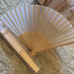 Set of 10 Wooden Fans